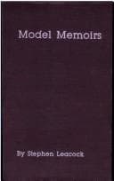 Tapa de Model Memoirs