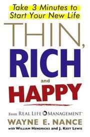 Tapa de Thin, rich, and happy : take 3 minutes to start your new life