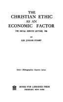Tapa de Christian Ethics As an Economic Factor