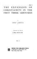 Tapa de Expansion of Christianity in the First Three Centuries (Select Bibliographies Reprint Series; 2 Vol. Set)