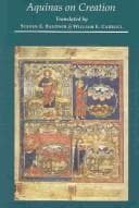 Tapa de Aquinas on creation