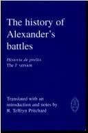 Tapa de The History of Alexander's Battles