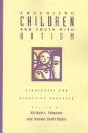 Tapa de Educating children and youth with autism