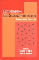 Tapa de Early intervention/early childhood special education