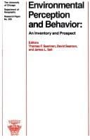 Tapa de Environmental Perception and Behavior