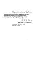 Tapa de Travels in Mexico and California