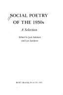 Tapa de Social poetry of the 1930s