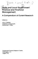 Tapa de State and local government finance and financial management