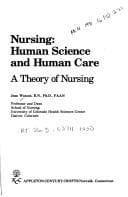 Tapa de Nursing: Human science and human care