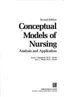 Tapa de Conceptual models of nursing