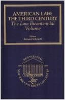 Tapa de American Law: The Third Century