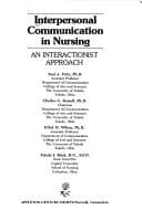 Tapa de Interpersonal Communication in Nursing