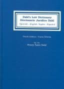 Tapa de Dahl's law dictionary