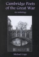 Tapa de Cambridge poets of the Great War