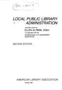 Tapa de Local public library administration