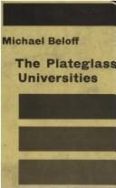 Tapa de The plateglass universities