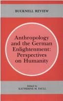 Tapa de Anthropology and the German Enlightenment
