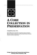 Tapa de A core collection in preservation