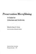 Tapa de Preservation Microfilming
