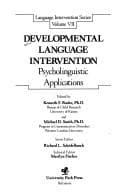 Tapa de Developmental language intervention