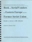 Tapa de Book and serial vendors for Eastern Europe and the former Soviet Union