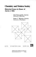 Tapa de Chemistry and modern society