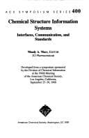 Tapa de Chemical structure information systems : interfaces, communication, and standards