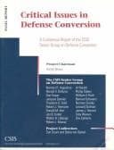 Tapa de Critical issues in defense conversion