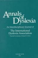 Tapa de Annals of Dyslexia 1998 (Annals of Dyslexia)