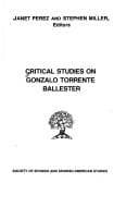 Tapa de Critical studies on Gonzalo Torrente Ballester
