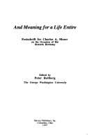 Tapa de And meaning for a life entire