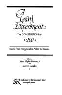 Tapa de A Grand Experiment: The Constitution at 200