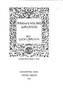 Tapa de New England Girlhood (American Experience (Peter Smith))
