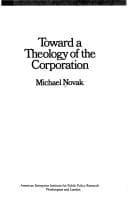 Tapa de Toward a theology of the corporation