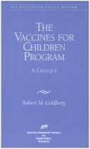 Tapa de The Vaccines for Children Program