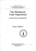 Tapa de Multilateral Trade Negotiations (Special analysis - American Enterprise Institute for Public Policy Research ; no. 79-2)
