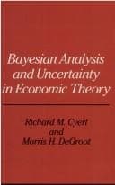 Tapa de Bayesian Analysis and Uncertainty in Economic Theory (Rowman & Littlefield Probability and Statistics Series)