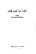 Tapa de Values at risk