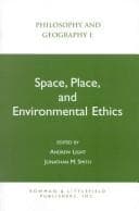 Tapa de Space, place, and environmental ethics