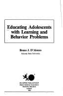 Tapa de Educating Adolescents with Learning and Behaviour Problems