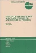 Tapa de Effects of exchange rate and trade policies on agriculture in Pakistan