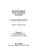 Tapa de Jewish immigrants of the Nazi period in the USA