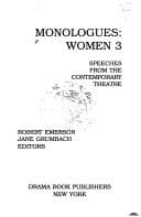 Tapa de Monologues, women, 3
