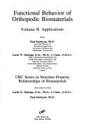 Tapa de Functional behavior of orthopedic biomaterials