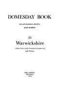 Tapa de Warwickshire (Domesday Books (Phillimore))