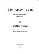 Tapa de Hertfordshire (Domesday Books (Phillimore))