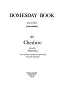Tapa de Cheshire (Domesday Books (Phillimore))