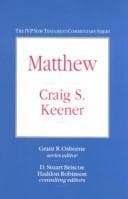 Tapa de Matthew (IVP New Testament Commentary)