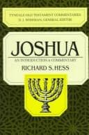 Tapa de Joshua (Tyndale Old Testament Commentary)