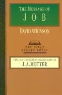 Tapa de The Message of Job (The Bible Speaks Today)